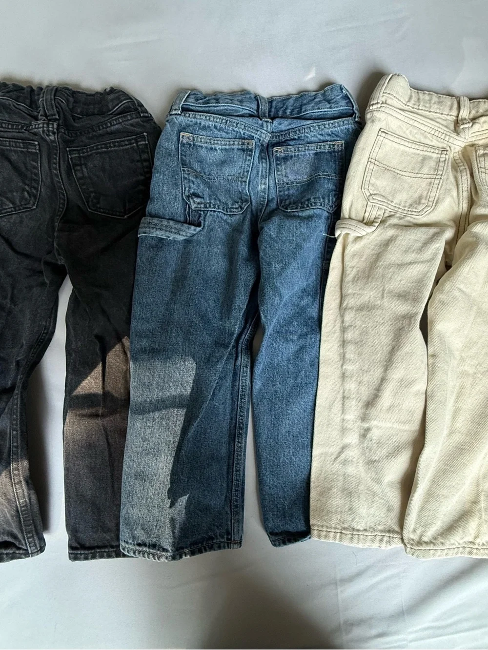 Old Navy Kids Jeans Trio — Black, Blue & Cream